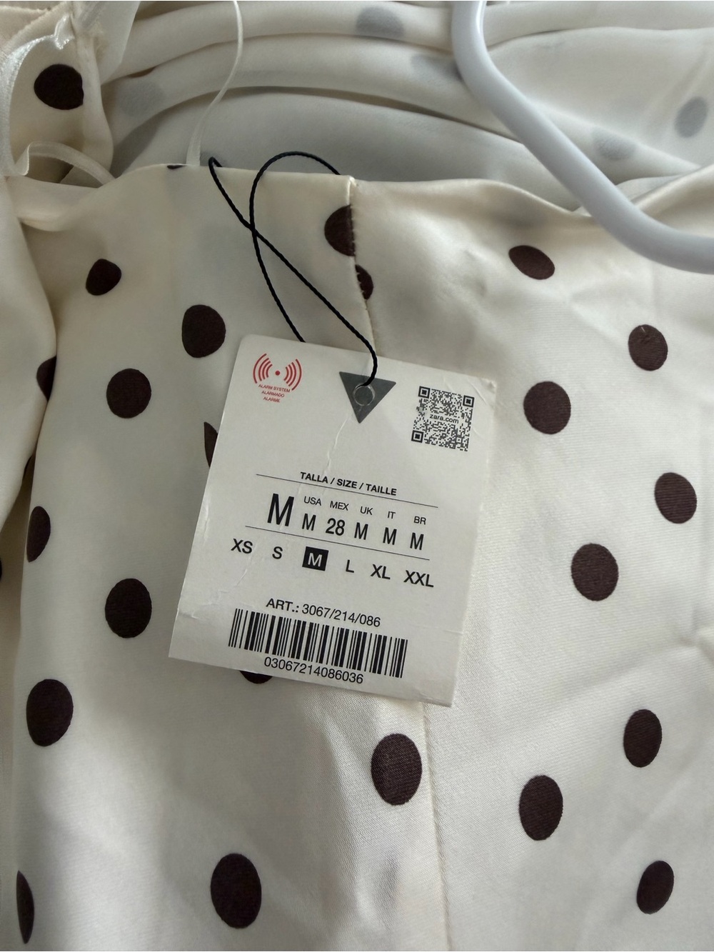 Zara Cream Maxi Slip Dress - Polka Dots - Picture 2 of 4